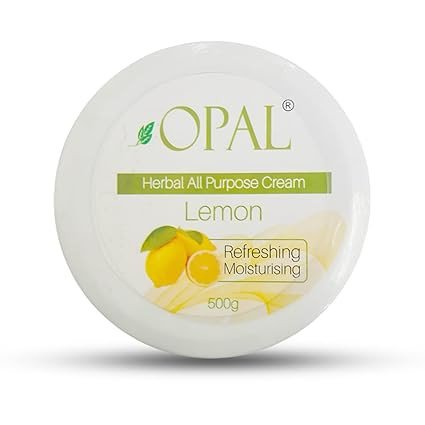 OPAL Herbal All Purpose Cream - Lemon for Deep Nourishing & Refreshing Moisturizing Cream - Hydrating & Revitalizing Skin Care Cream All Skin Types (500g)