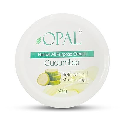 OPAL Herbal All Purpose Cream- Cucumber for Deep Nourishing & Refreshing Moisturizing Cream - Hydrating & Revitalizing Skin Care Cream All Skin Types (500g)