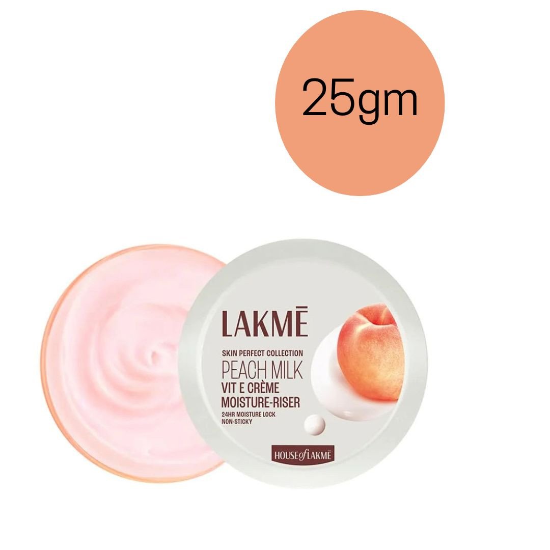 LAKMÉ Peach Milk Soft Crème Moisturizer, Light Weight Face Cream with 24hr Moisture Lock