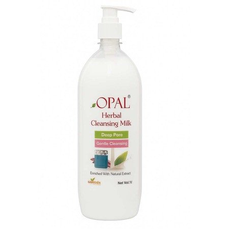 OPAL Herbal Cleansing Milk | Deep Pore & Gentle Cleansing | Enriched with Natural Extracts | Nourishing & Hydrating | Suitable for Face, Body, and Hands 1L
