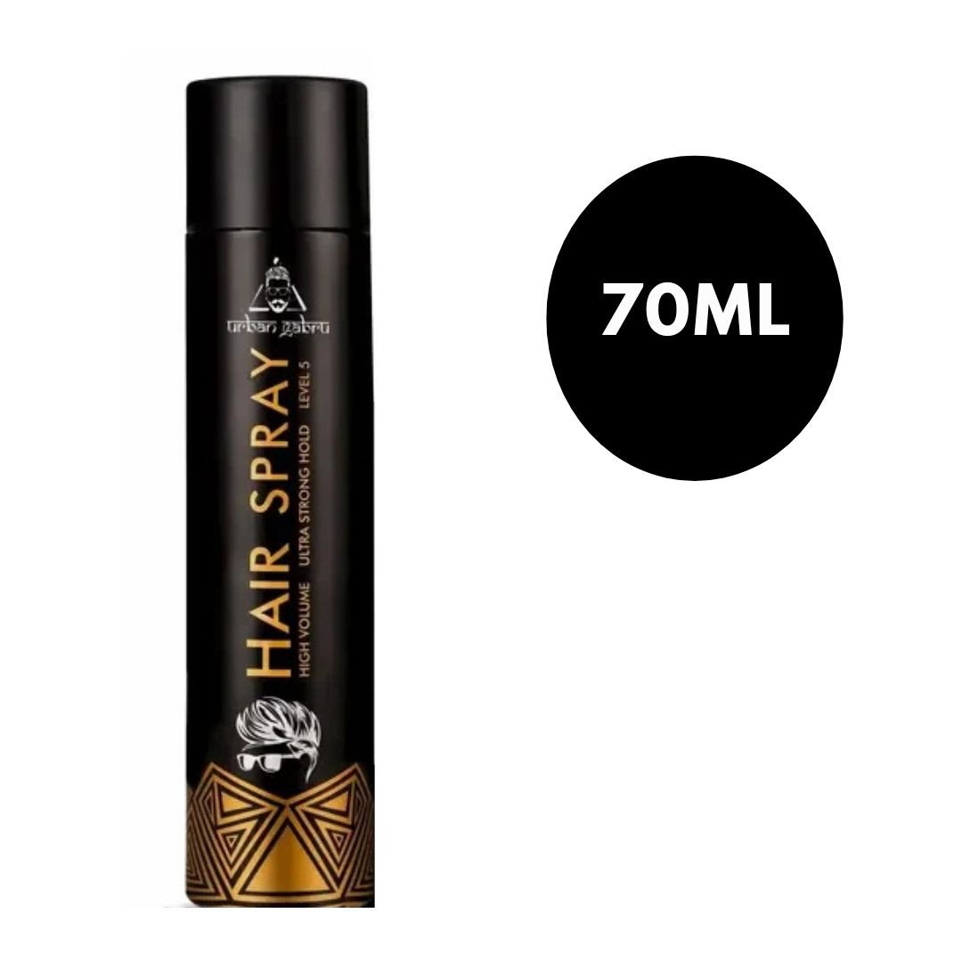 Urbangabru Hair Spray for Ultra Strong Hold & High Volume for Men & Women - 70 ML (Hair Setting Spray)
