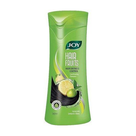 Joy Hair Fruits Hair Dryness Control Conditioning Shampoo Enriched with Lemon & Olives, 340 ml