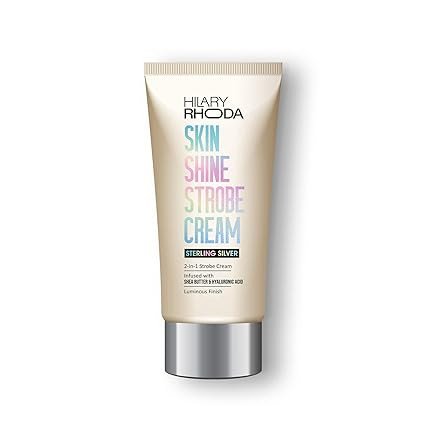 Hilary Rhoda Skin Shine Strobe Cream | 2 in 1 - Highlighter & Moisturiser | Shea Butter & Hyaluronic Acid | Intense Hydration | Weightless formula & Luminous Finish - 25ml