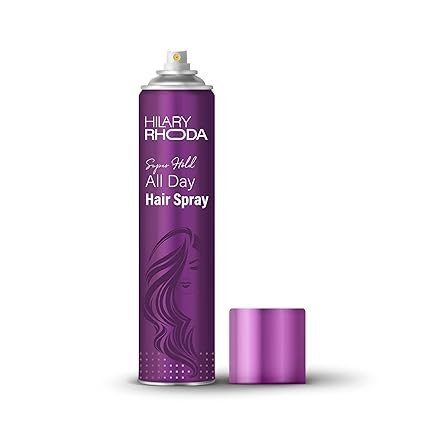 Hilary Rhoda Super Hold All Day Hair Spray | Lasts All Day Long & Ultra Strong Hold | No Residue & Sweat-Proof Hair Spray | 420ml HS01