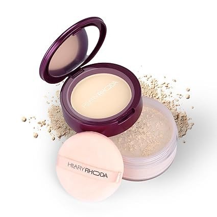 Hilary Rhoda The Setting Duo Compact & Loose Powder | 2-in-1 Compact & Loose Powder | | Matte Finish | Blends Effortlessly | Oil Control Compact | 32g