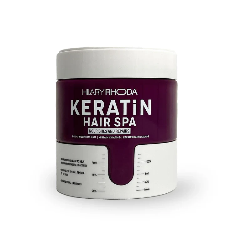 Hilary Rhoda Keratin Hair Spa | Deep Conditioning For Dry, Frizzy & Damaged Hair | Total Hair Repair | Strengthening & Smoothing Hair|At-Home Hair Spa Treatment | For All Hair Types