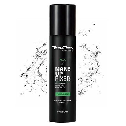 TEEN TEEN Professional Makeup Fixer | Long-Lasting, Hydrating & Oil-Control Formula | Paraben-Free, Setting Spray for All-Day Wear, Aloevera, 120ml