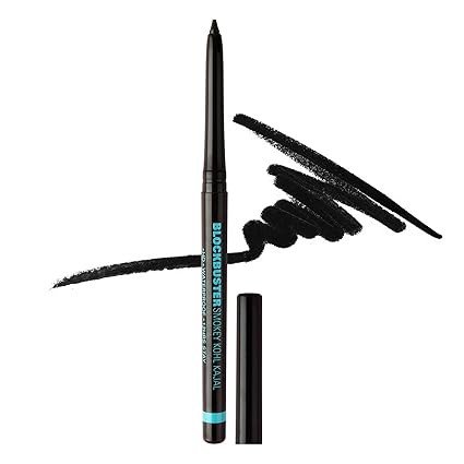 TEEN TEEN Blockbuster Smokey Kohl Kajal | HD High Definition, Long-Lasting & Waterproof | Smudge-Proof, 12H Stay, Intense Black, 0.35gm